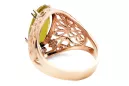Vintage Jewlery Ring Yellow Peridot Original Vintage 14K Rose Gold vrc074r